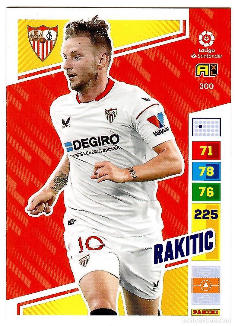 Cromos de f&uacute;tbol: Rakitic (Sevilla), n&ordm; 300: Cromo del album de futbol Adrenalyn 2022-23