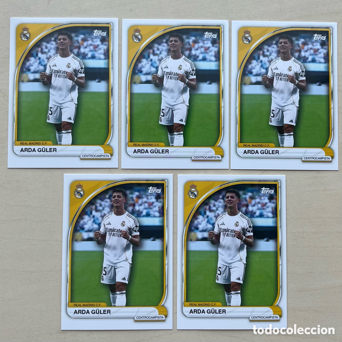Cromos de f&uacute;tbol: Lote 5 Arda G&uuml;ler Real Madrid Tin 2025-26