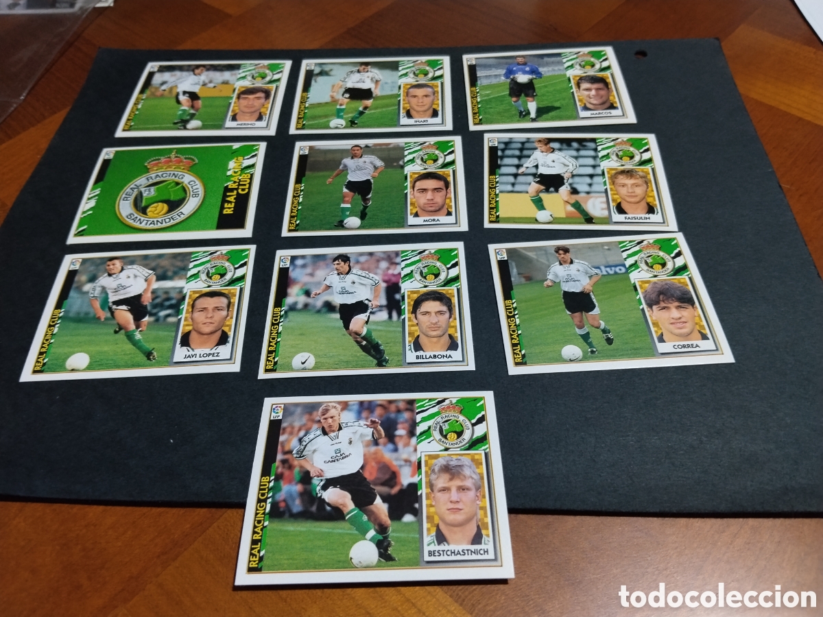 Cromos de f&uacute;tbol: Cromo futbol Racing de Santander 97-98