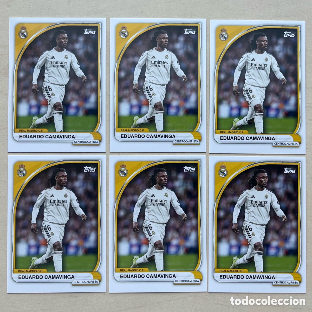 Football Stickers: Lote 6 Camavinga Real Madrid Tin 2025-26