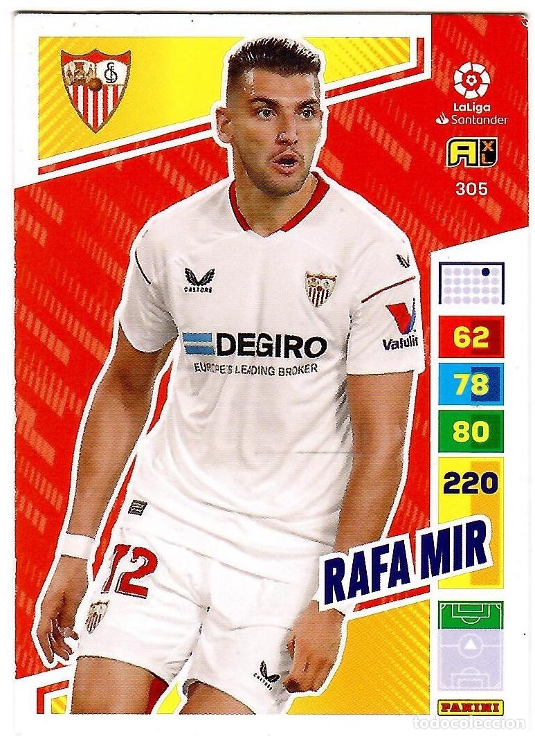 Cromos de f&uacute;tbol: Rafa Mir (Sevilla), n&ordm; 305: Cromo del album de futbol Adrenalyn 2022-23