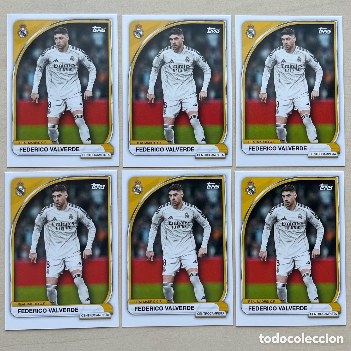 Cromos de f&uacute;tbol: Lote 6 Fede Valverde Real Madrid Tin 2025-26