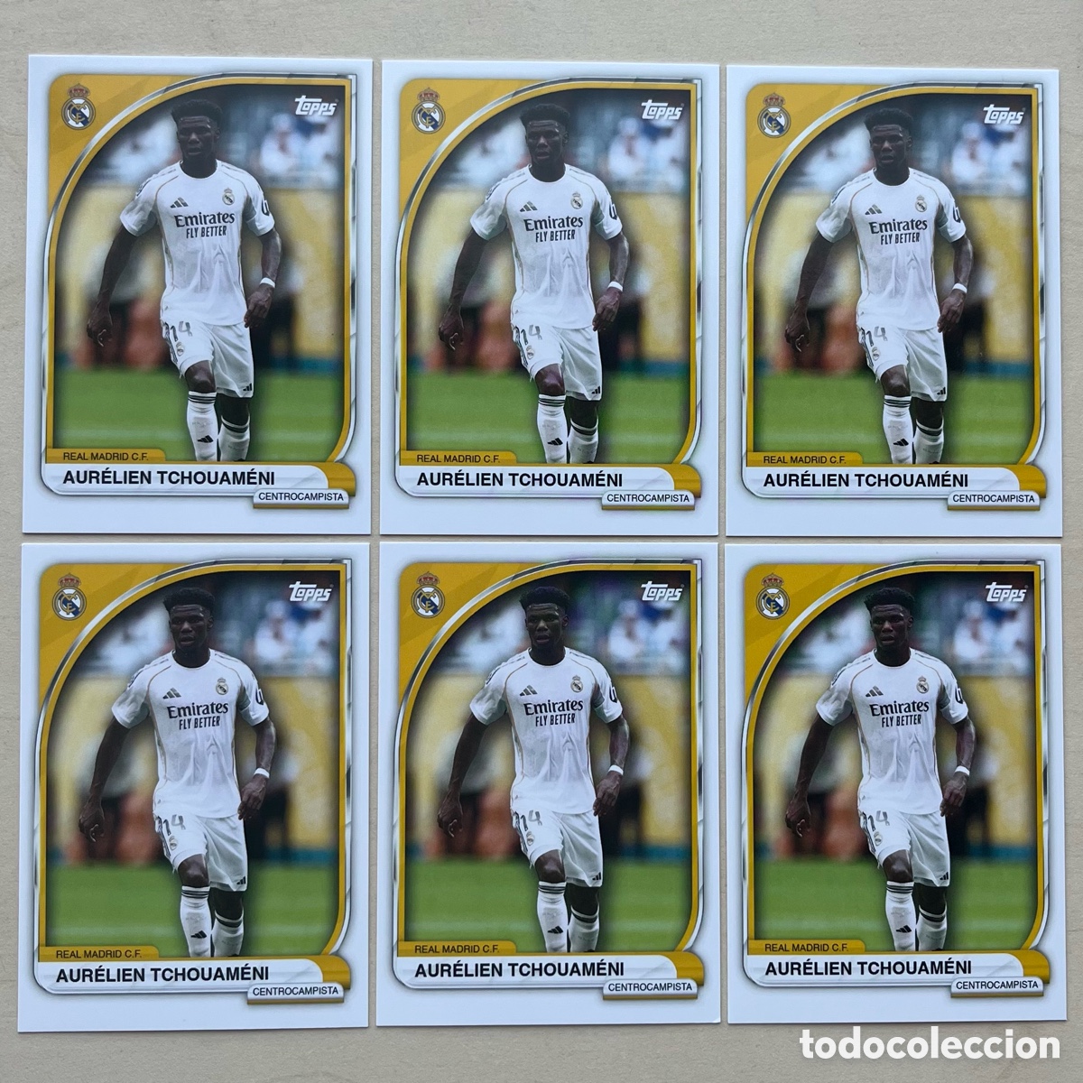 Fu&szlig;ball-Sticker: Lote 6 Tchouameni Real Madrid Tin 2025-26