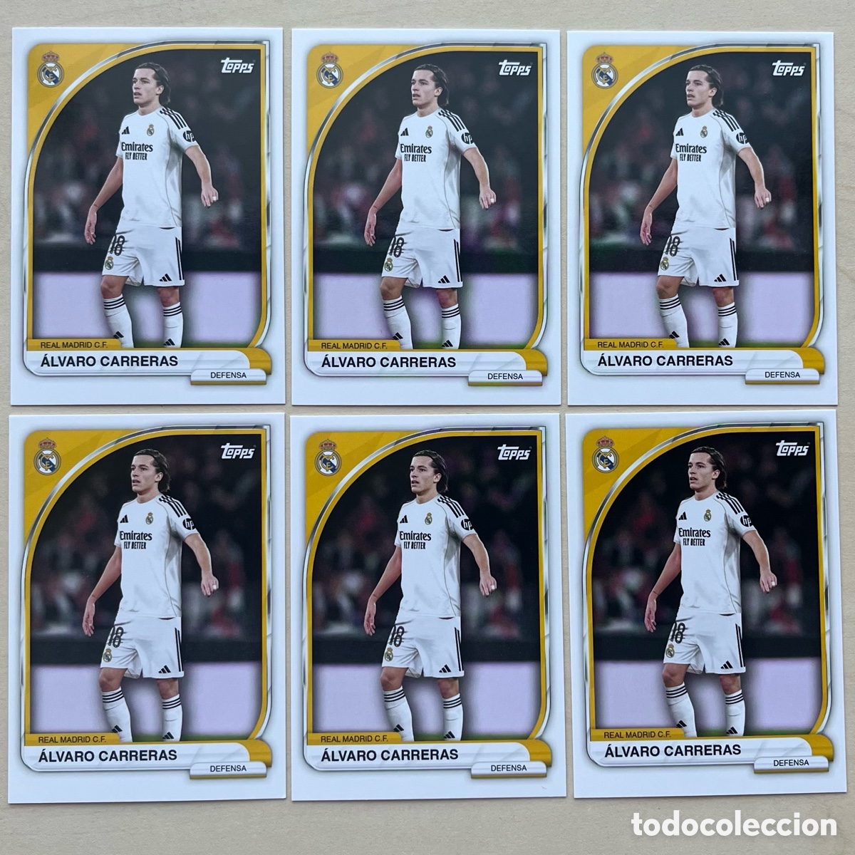 Fu&szlig;ball-Sticker: Lote 6 &Aacute;lvaro Carreras Real Madrid Tin 2025-26