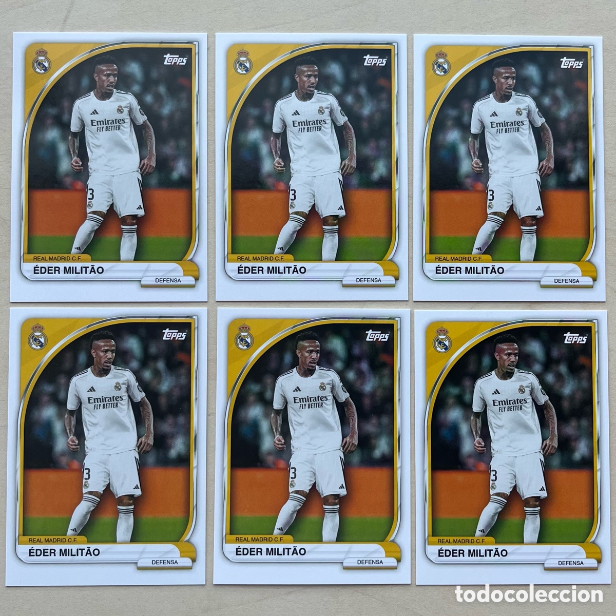 Cromos de f&uacute;tbol: Lote 6 Militao Real Madrid Tin 2025-26