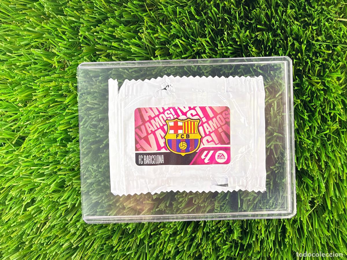 Cromos de f&uacute;tbol: Escudo FC Barcelona &iexcl;Vamos! Chicles Liga 26 27