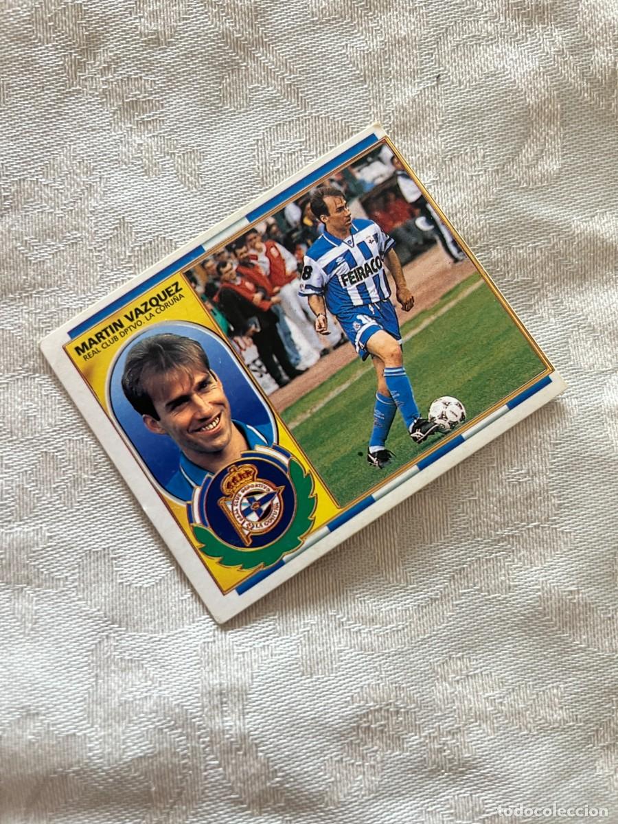 Cromos de f&uacute;tbol: MART&Iacute;N VAZQUEZ DEPORTIVO LA CORU&Ntilde;A SIN PEGAR EDICIONES ESTE 1996-97
