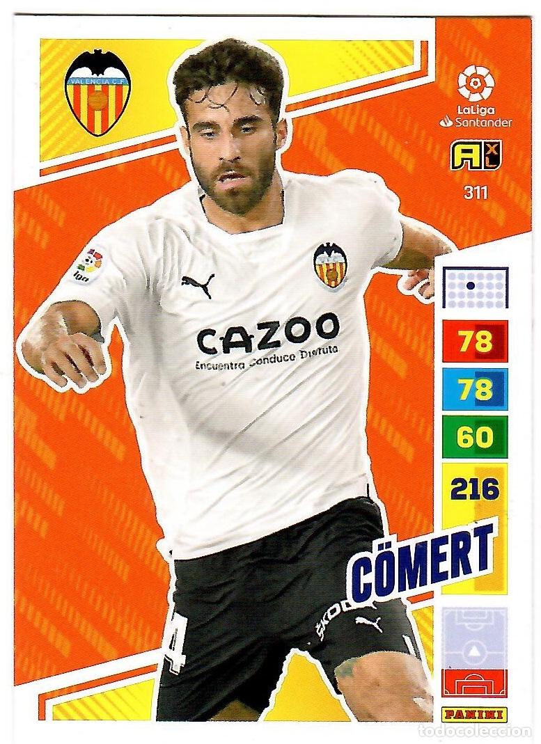 Cromos de f&uacute;tbol: Comert (Valencia), n&ordm; 311: Cromo del album de futbol Adrenalyn 2022-23