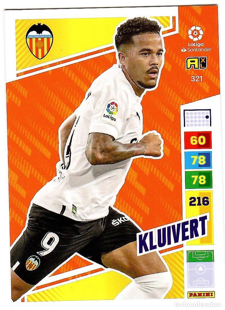 Cromos de f&uacute;tbol: Kluivert (Valencia), n&ordm; 321: Cromo del album de futbol Adrenalyn 2022-23