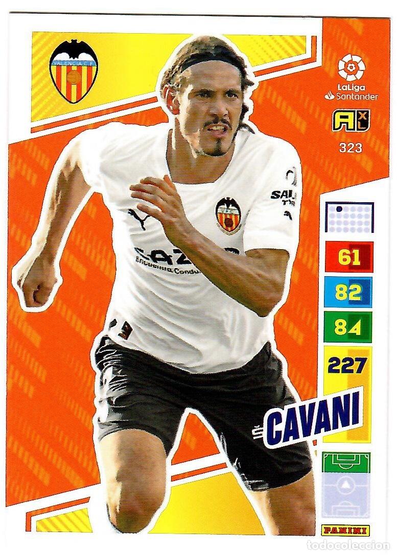 Cromos de f&uacute;tbol: Cavani (Valencia), n&ordm; 323: Cromo del album de futbol Adrenalyn 2022-23