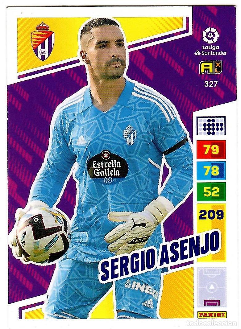 Cromos de f&uacute;tbol: Sergio Asenjo (Valladolid), n&ordm; 327: Cromo del album de futbol Adrenalyn 2022-23