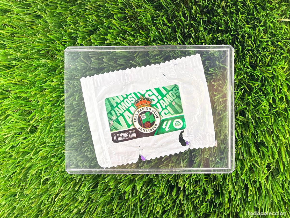 Cromos de f&uacute;tbol: Escudo R Racing C &iexcl;Vamos! Chicles Liga 26 27