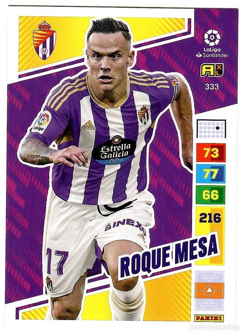 Cromos de f&uacute;tbol: Roque Mesa (Valladolid), n&ordm; 333: Cromo del album de futbol Adrenalyn 2022-23