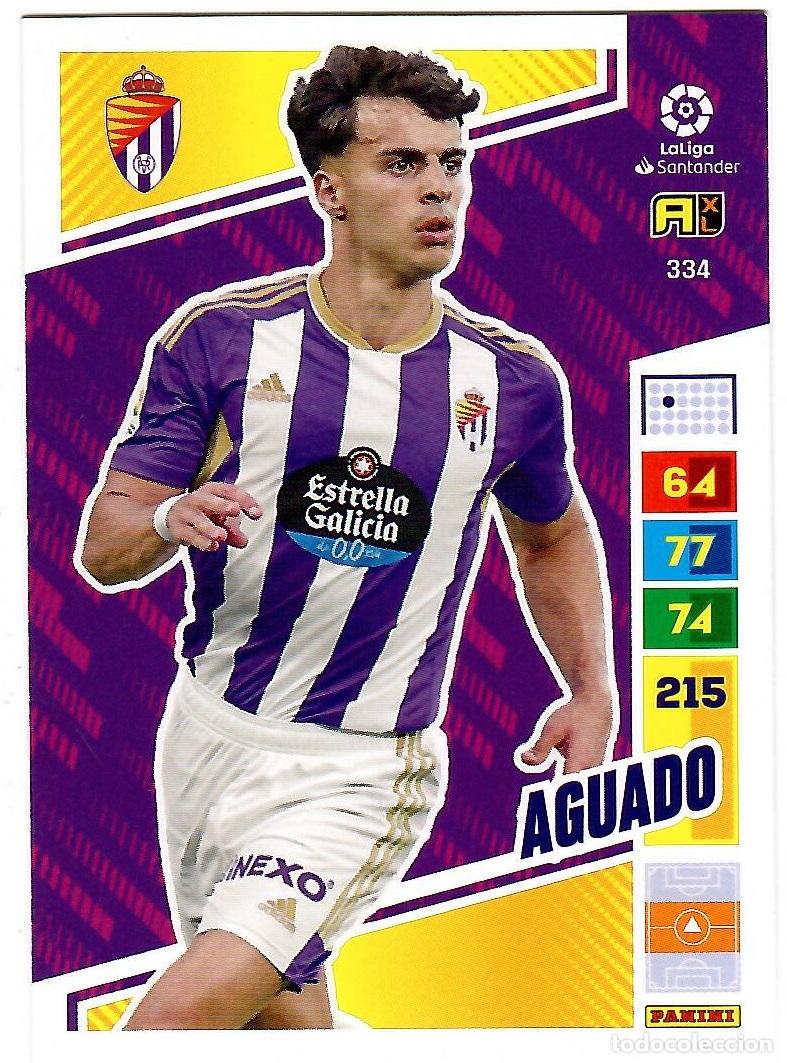 Cromos de f&uacute;tbol: Aguado (Valladolid), n&ordm; 334: Cromo del album de futbol Adrenalyn 2022-23