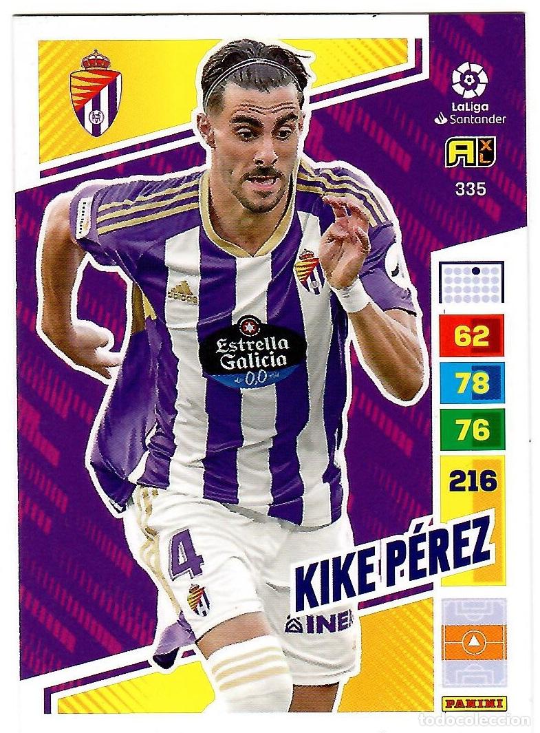 Cromos de f&uacute;tbol: Kike Perez (Valladolid), n&ordm; 335: Cromo del album de futbol Adrenalyn 2022-23
