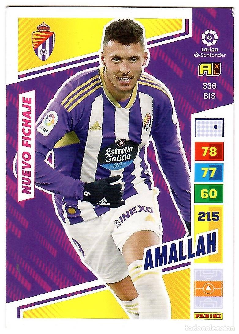Cartes &agrave; collectionner de Football: Amallah (Valladolid, Nuevo Fichaje), n&ordm; 336 BIS: Cromo del album de futbol Adrenalyn 2022-23