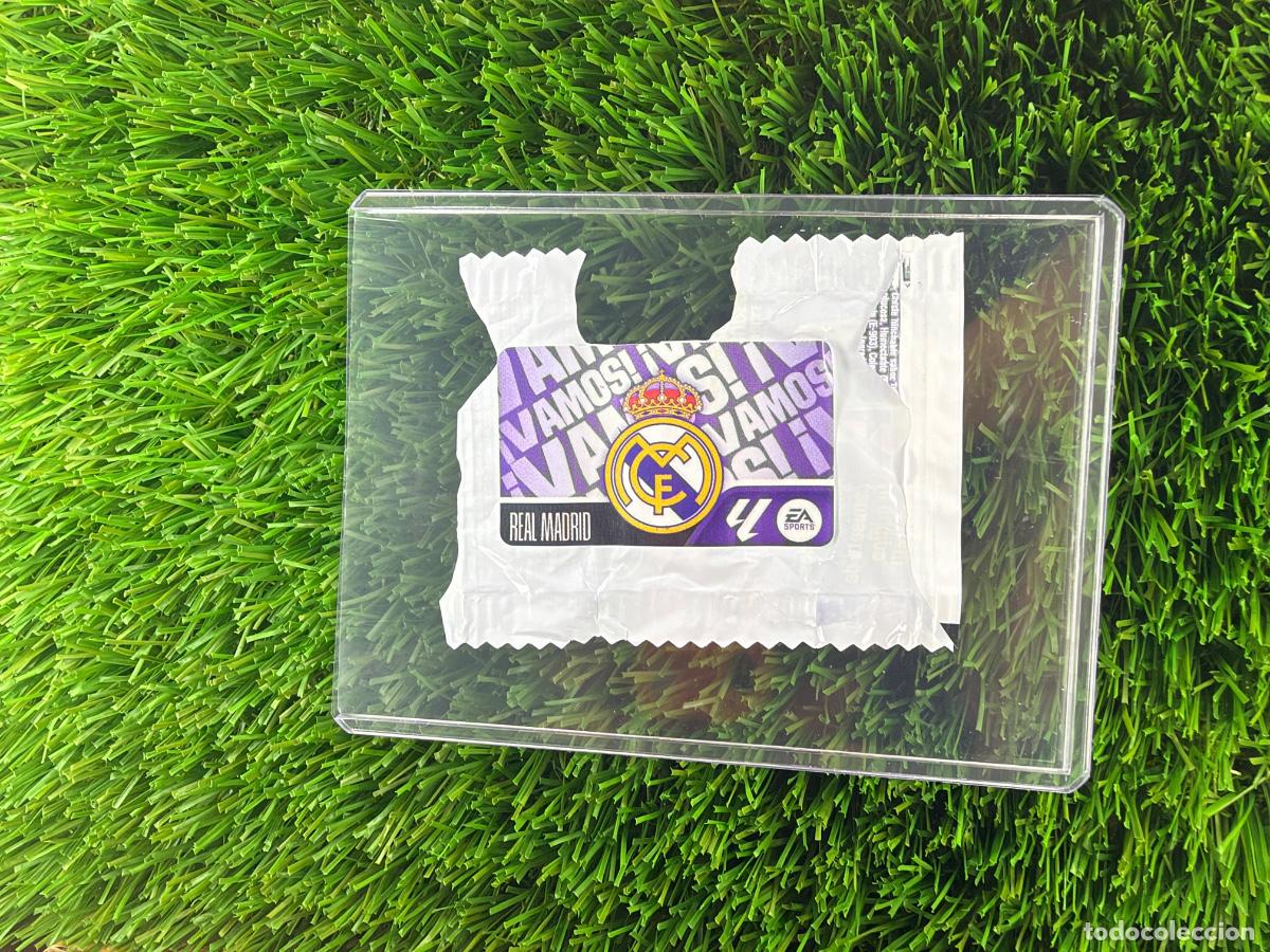 Cromos de f&uacute;tbol: Escudo Real Madrid CF &iexcl;Vamos! Chicles Liga 26 27