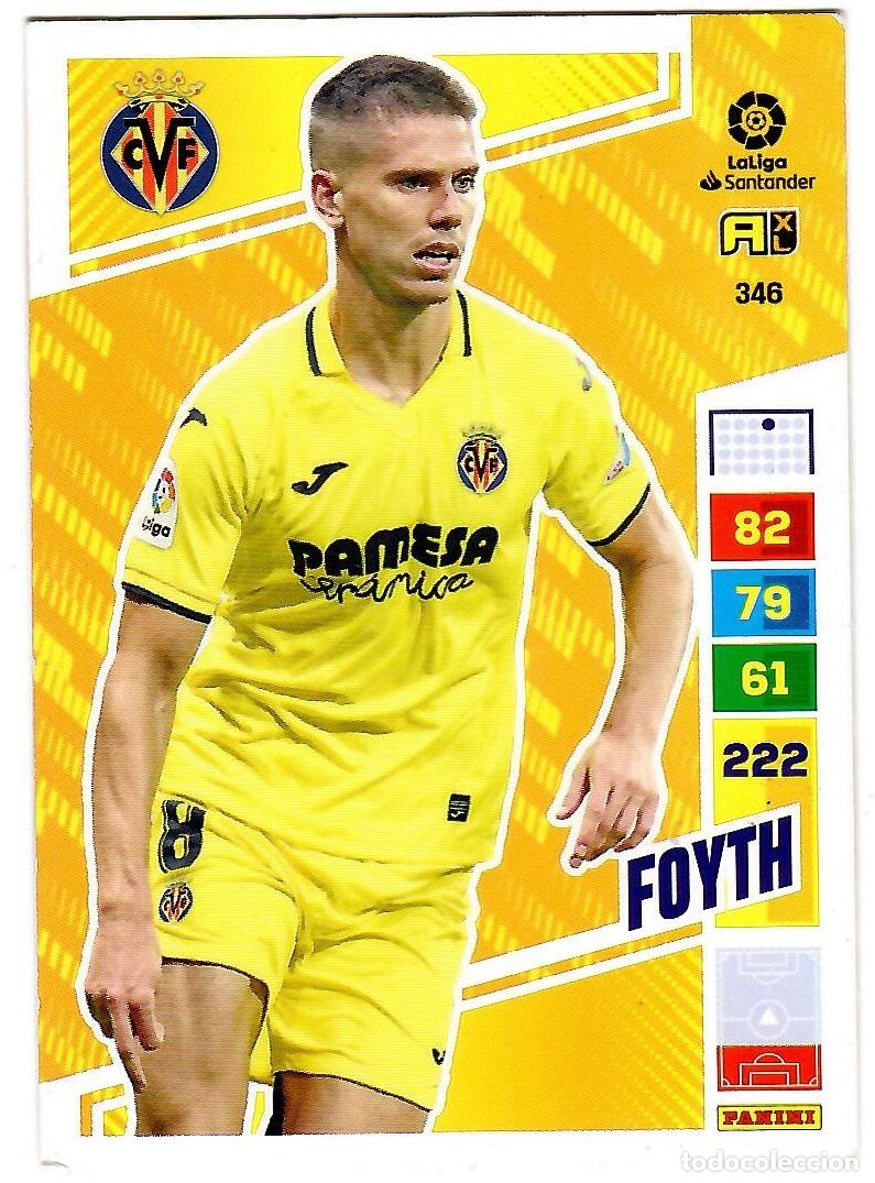 Cromos de f&uacute;tbol: Foyth (Villarreal), n&ordm; 346: Cromo del album de futbol Adrenalyn 2022-23
