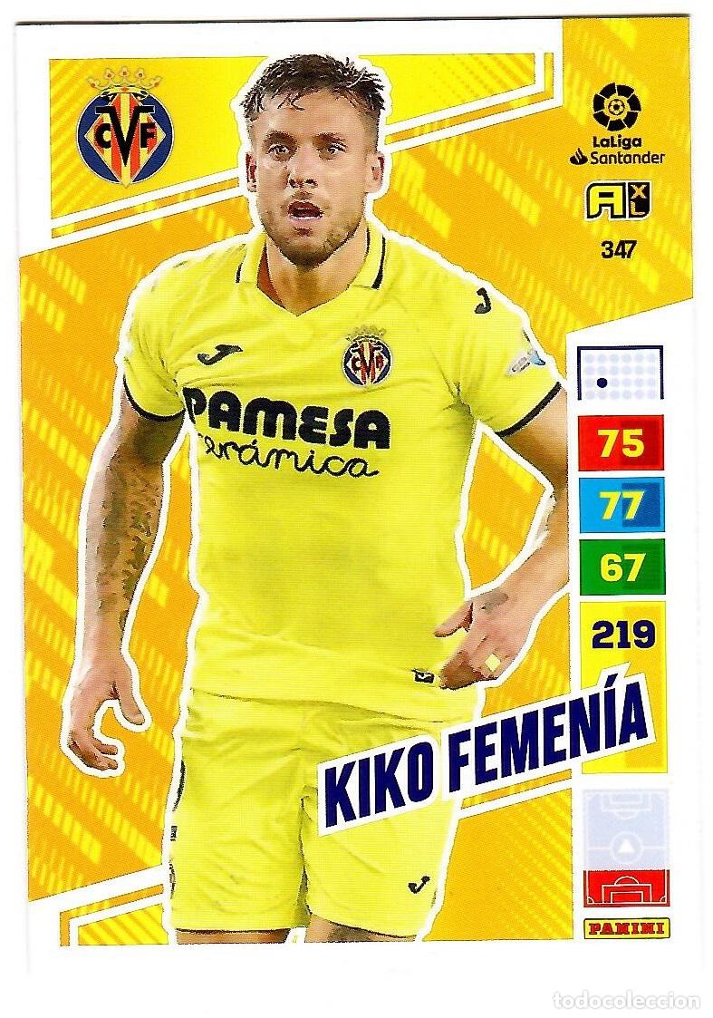 Cromos de f&uacute;tbol: Kiko Femenia (Villarreal), n&ordm; 347: Cromo del album de futbol Adrenalyn 2022-23