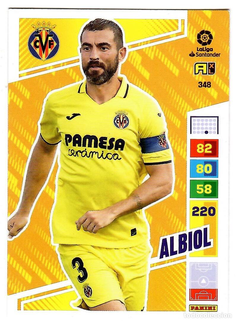 Cromos de f&uacute;tbol: Albiol (Villarreal), n&ordm; 348: Cromo del album de futbol Adrenalyn 2022-23