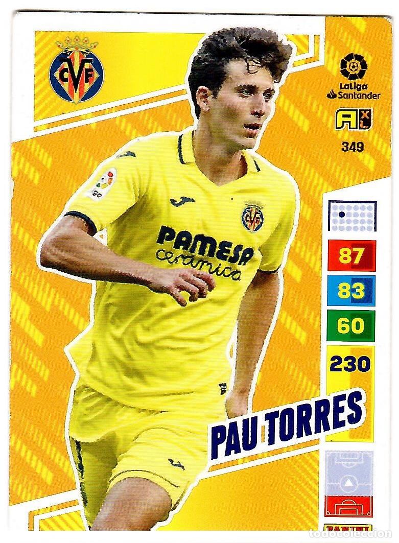 Cromos de f&uacute;tbol: Pau Torres (Villarreal), n&ordm; 349: Cromo del album de futbol Adrenalyn 2022-23