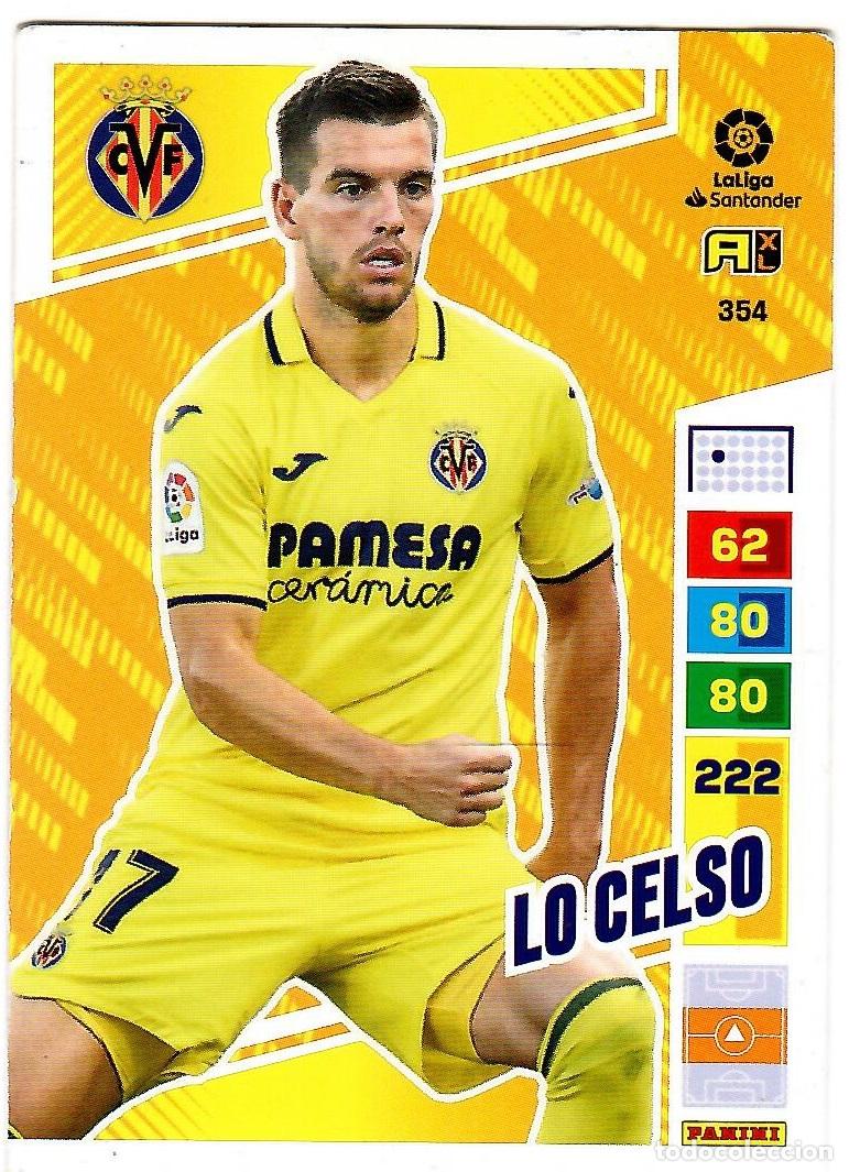 Cromos de f&uacute;tbol: Lo Celso (Villarreal), n&ordm; 354: Cromo del album de futbol Adrenalyn 2022-23