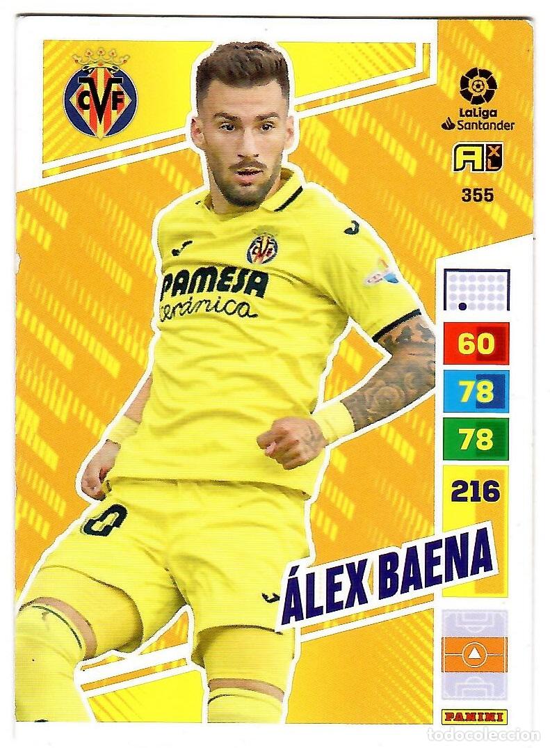 Cromos de f&uacute;tbol: Alex Baena (Villarreal), n&ordm; 355: Cromo del album de futbol Adrenalyn 2022-23