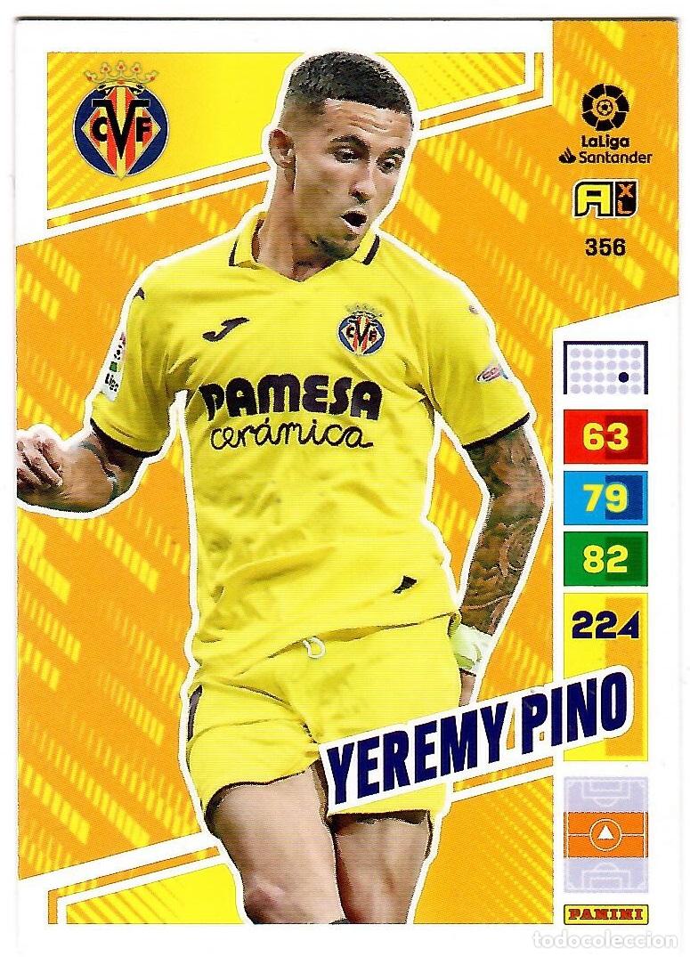 Cromos de f&uacute;tbol: Yeremy Pino (Villarreal), n&ordm; 356: Cromo del album de futbol Adrenalyn 2022-23