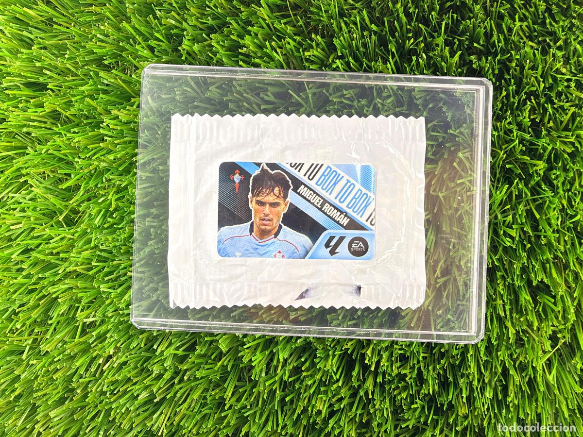 Cromos de f&uacute;tbol: Miguel Rom&aacute;n Box to Box RC Celta Chicles Liga 26 27