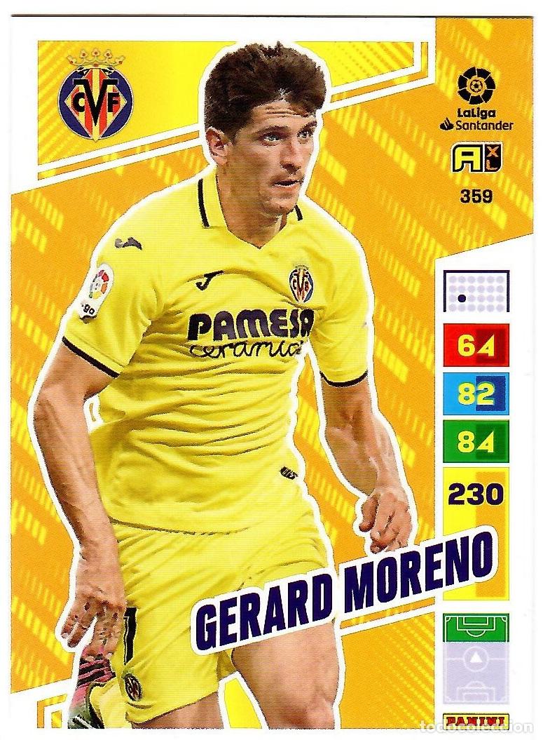 Cromos de f&uacute;tbol: Gerard Moreno (Villarreal), n&ordm; 359: Cromo del album de futbol Adrenalyn 2022-23