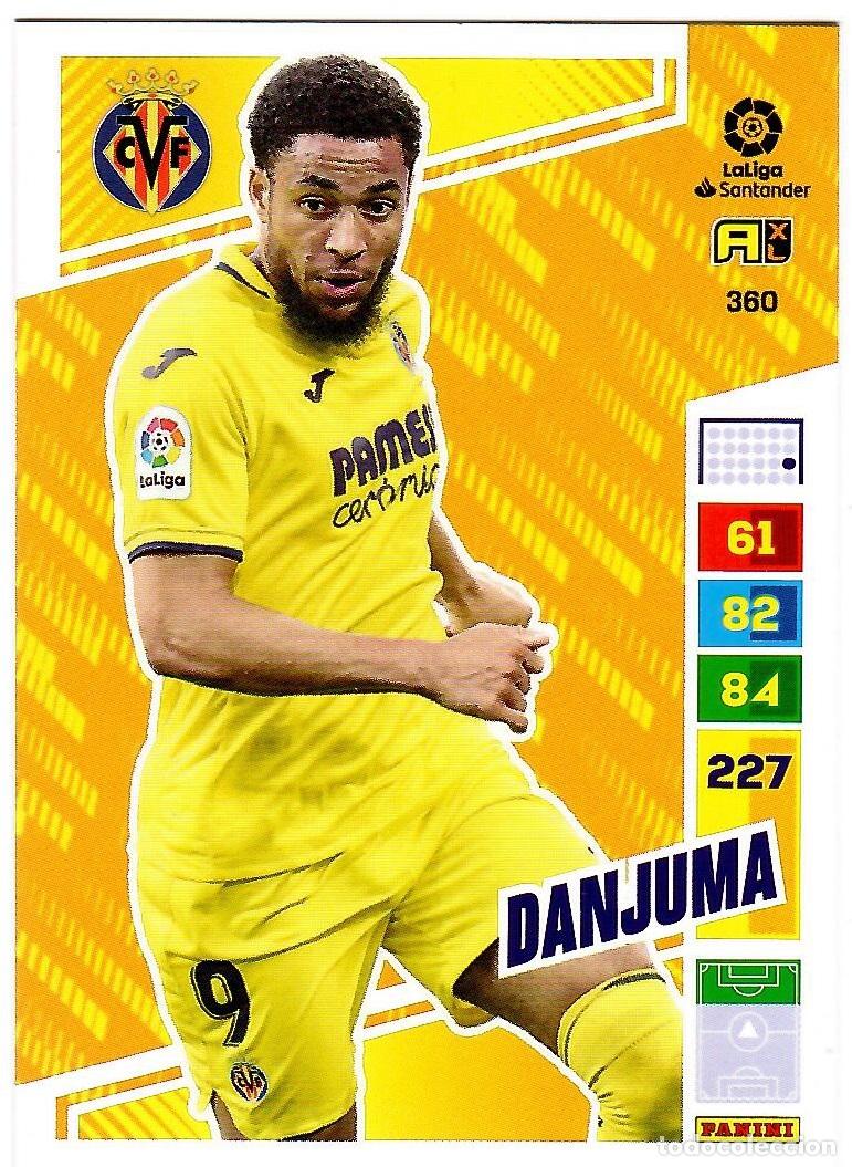 Cromos de f&uacute;tbol: Danjuma (Villarreal), n&ordm; 360: Cromo del album de futbol Adrenalyn 2022-23