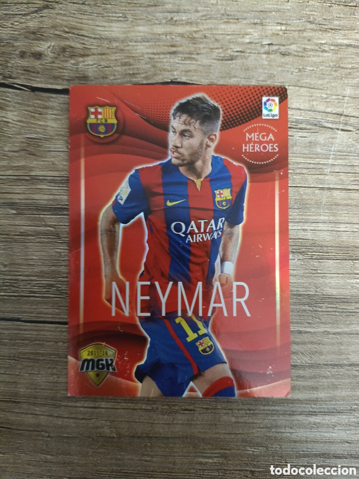 Cromos de f&uacute;tbol: MEGACRACKS 15/16 N&deg; 79 F.C BARCELONA NEYMAR
