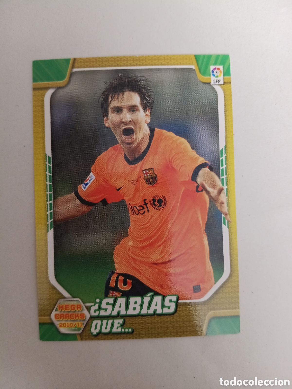 Cromos de f&uacute;tbol: MEGACRACKS FUTBOL CROMO 2010 2011 N&deg; 411 SAB&Iacute;AS QUE LIONEL MESSI
