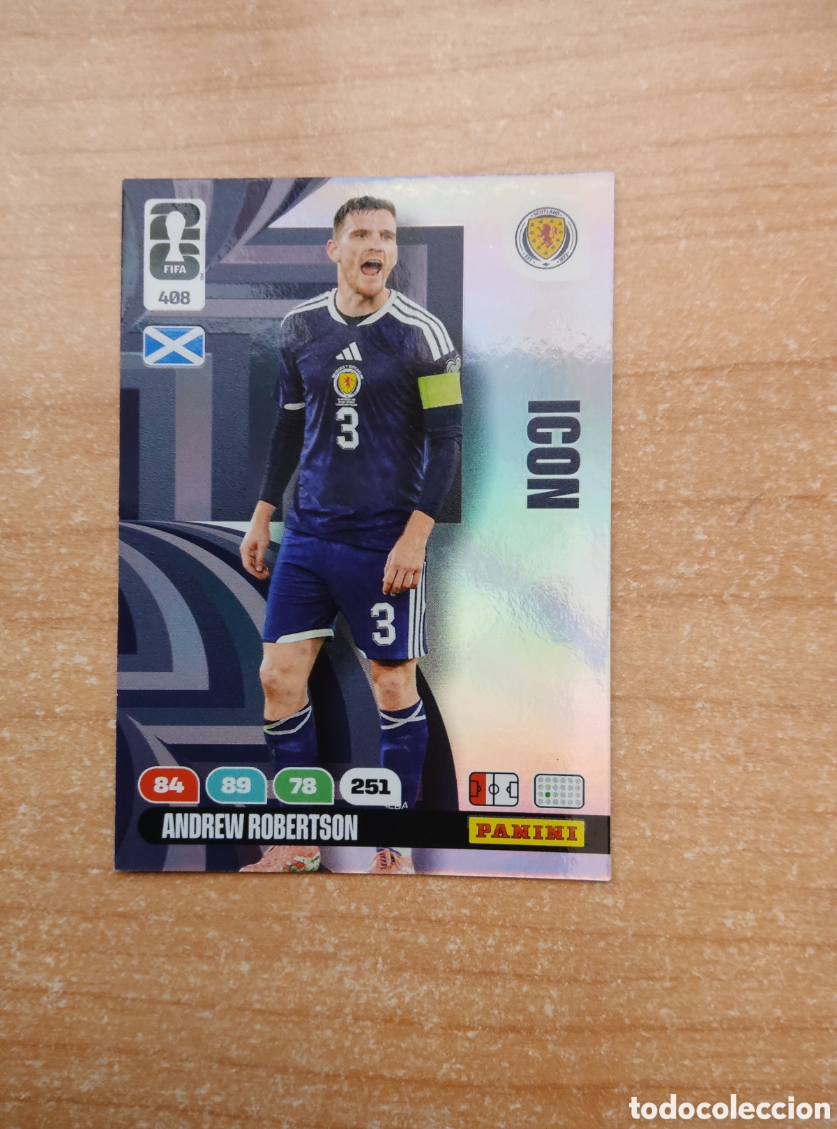Cromos de f&uacute;tbol: 408 ANDREW ROBERTSON ICON ESCOCIA ADRENALYN XL MUNDIAL 2026