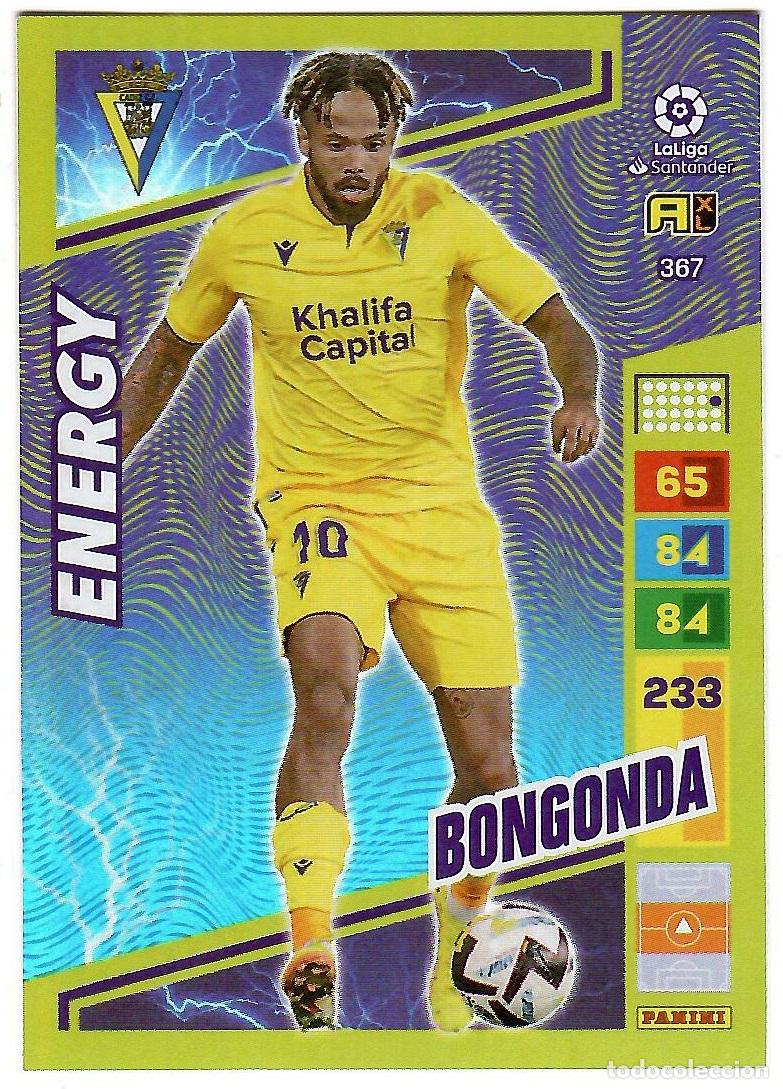 Cromos de f&uacute;tbol: Bongonda (Energy), n&ordm; 367: Cromo del album de futbol Adrenalyn 2022-23