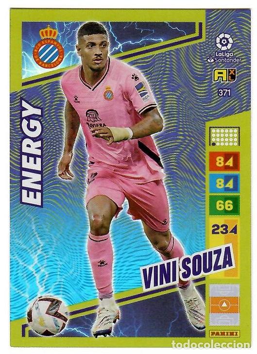 Cromos de f&uacute;tbol: Vini Souza (Energy), n&ordm; 371: Cromo del album de futbol Adrenalyn 2022-23