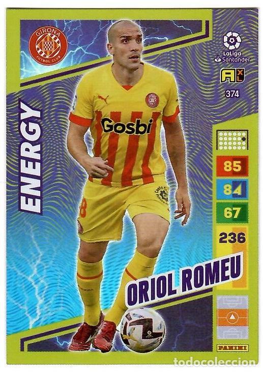Cromos de f&uacute;tbol: Oriol Romeu (Energy), n&ordm; 374: Cromo del album de futbol Adrenalyn 2022-23