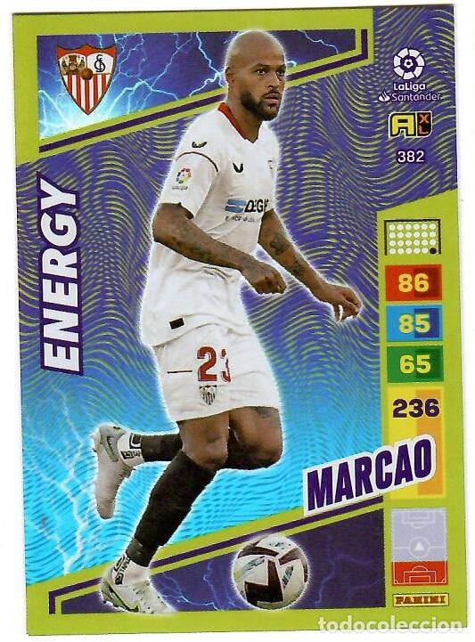 Cromos de f&uacute;tbol: Marcao (Energy), n&ordm; 382: Cromo del album de futbol Adrenalyn 2022-23