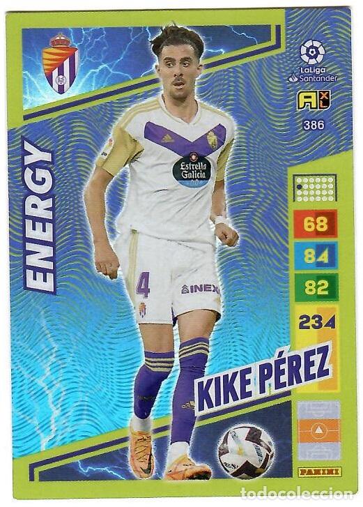 Cromos de f&uacute;tbol: Kike Perez (Energy), n&ordm; 386: Cromo del album de futbol Adrenalyn 2022-23