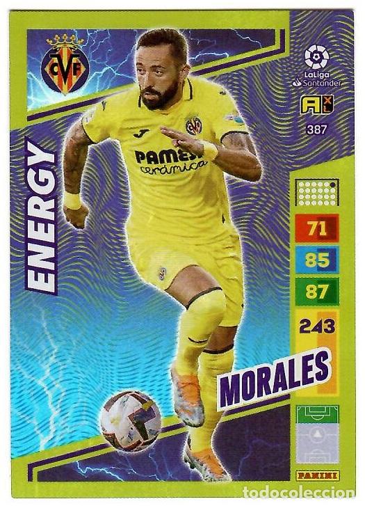 Cromos de f&uacute;tbol: Morales (Energy), n&ordm; 387: Cromo del album de futbol Adrenalyn 2022-23
