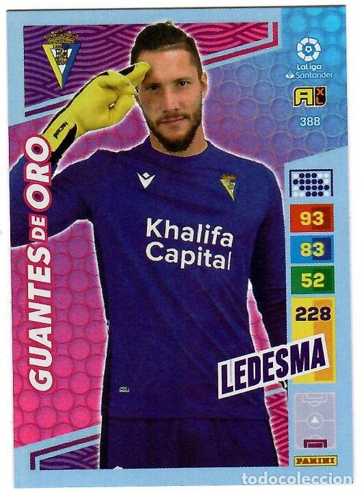 Cromos de f&uacute;tbol: Ledesma (Guantes de Oro), n&ordm; 388: Cromo del album de futbol Adrenalyn 2022-23