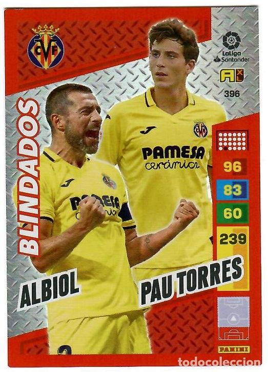 Cromos de f&uacute;tbol: Albiol, Pau Torres (Blindados), n&ordm; 396: Cromo del album de futbol Adrenalyn 2022-23