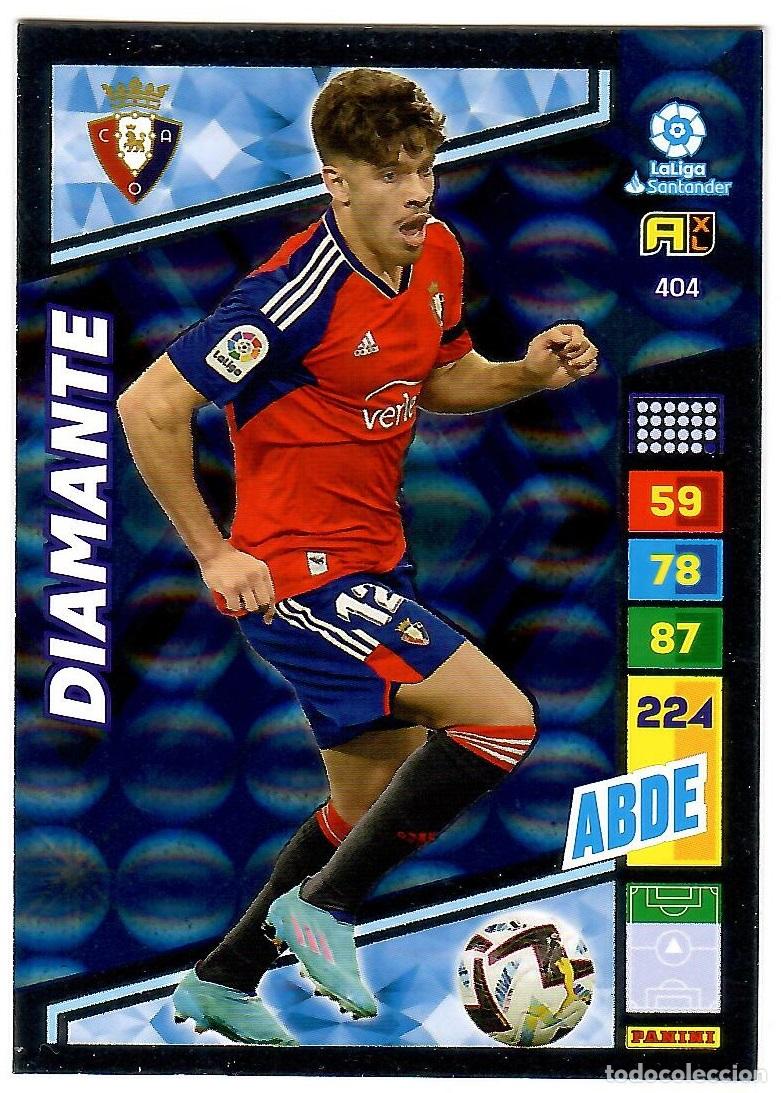 Cromos de f&uacute;tbol: Abde (Diamante), n&ordm; 404: Cromo del album de futbol Adrenalyn 2022-23