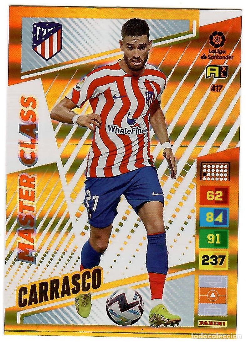 Cromos de f&uacute;tbol: Carrasco (Master Class), n&ordm; 417: Cromo del album de futbol Adrenalyn 2022-23