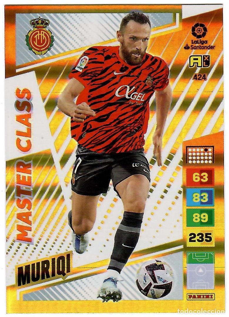Cromos de f&uacute;tbol: Muriqi (Master Class), n&ordm; 424: Cromo del album de futbol Adrenalyn 2022-23