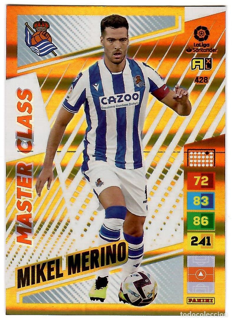 Cromos de f&uacute;tbol: Mikel Merino (Master Class), n&ordm; 428: Cromo del album de futbol Adrenalyn 2022-23