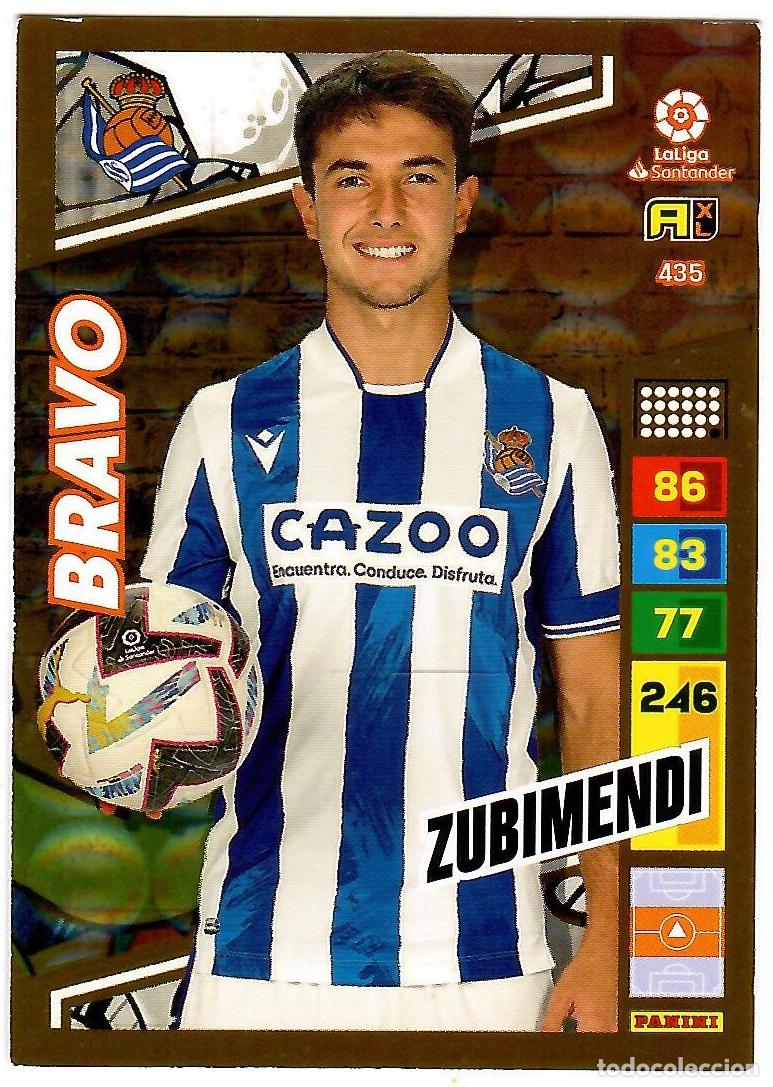 Cromos de f&uacute;tbol: Zubimendi (Bravo), n&ordm; 435: Cromo del album de futbol Adrenalyn 2022-23