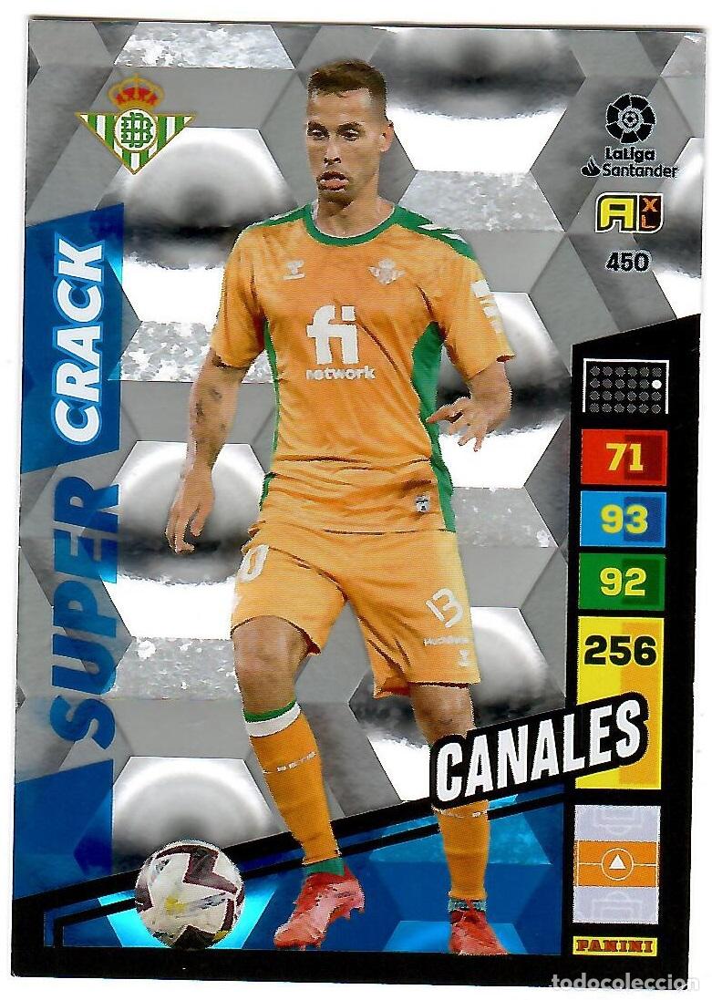 Cromos de f&uacute;tbol: Canales (Super Crack), n&ordm; 450: Cromo del album de futbol Adrenalyn 2022-23