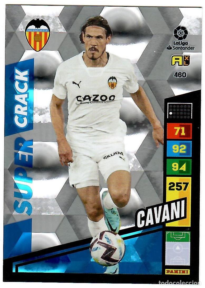 Cromos de f&uacute;tbol: Cavani (Super Crack), n&ordm; 460: Cromo del album de futbol Adrenalyn 2022-23