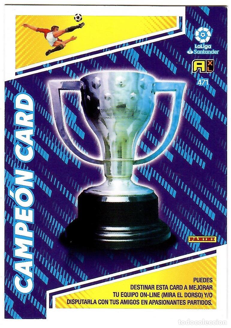 Cromos de f&uacute;tbol: Campeon Card, n&ordm; 471: Cromo del album de futbol Adrenalyn 2022-23